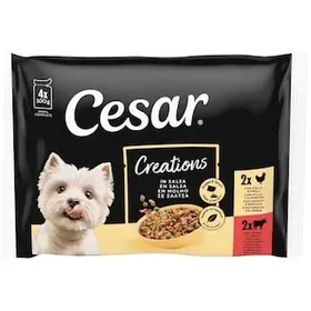 CESAR Σκυλοτροφή Creations Multipack 4x100g