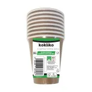 KOKLIKO Ποτήρια Χάρτινα Kraft 200ml 8τεμ
