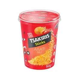 Τσακίρης Πατατάκια Sticks Κύπελλο Με Αλάτι 60gr