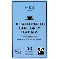50 Φακελάκια Τσαγιού Earl Grey χωρίς Καφεϊνη Marks & Spencer 125g