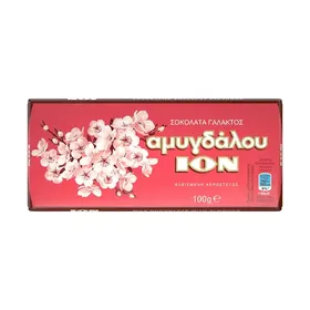 ΙΟΝ Σοκολάτα Γάλακτος με αμύγδαλα 100γρ.