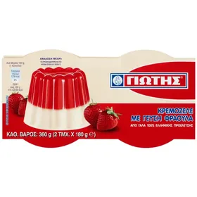 Κρεμοζελέ φράουλα ΓΙΩΤΗΣ 2x180gr