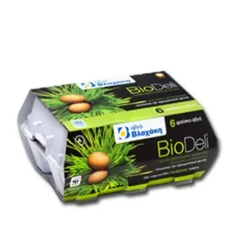 Βλαχάκη Αυγά Biodeli 53-63 gr 6 Τεμ.
