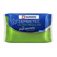 ECONOMY Σερβιέτες Ultra Regular με Φτερά 10τεμ.
