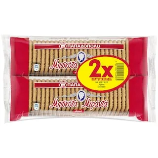ΜΙΡΑΝΤΑ Μπισκότα Μιράντα 2x250g