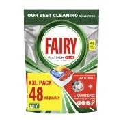 FAIRY Platinum Plus Απορρυπαντικό Πλυντηρίου Πιάτων Ταμπλέτες Anti-Dull 48τεμ