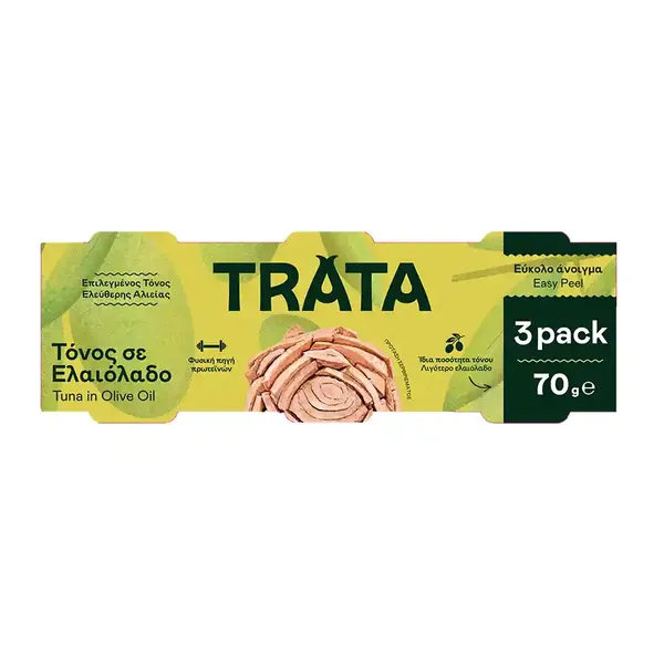 TRATA Τόνος Σε Ελαιόλαδο 3x70gr