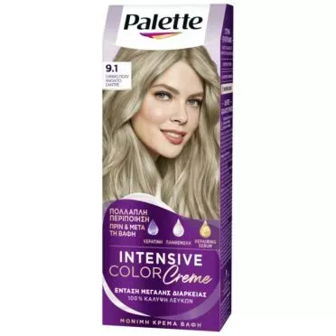 Palette Κρέμα Βαφή Μαλλιών No.9.1 Ξανθό Πολύ Ανοιχτό Σαντρε 1 τεμ.