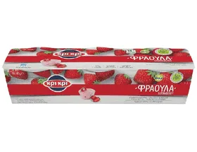 επιδόρπιο γιαουρτιού φράουλα ή ροδάκινο 3x180γρ.