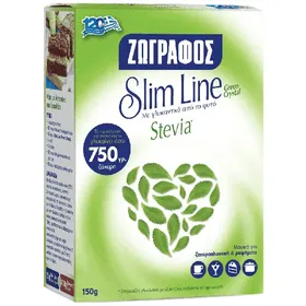 ΖΩΓΡΑΦΟΣ slim line γλυκαντικό με stevia green crystal 150g