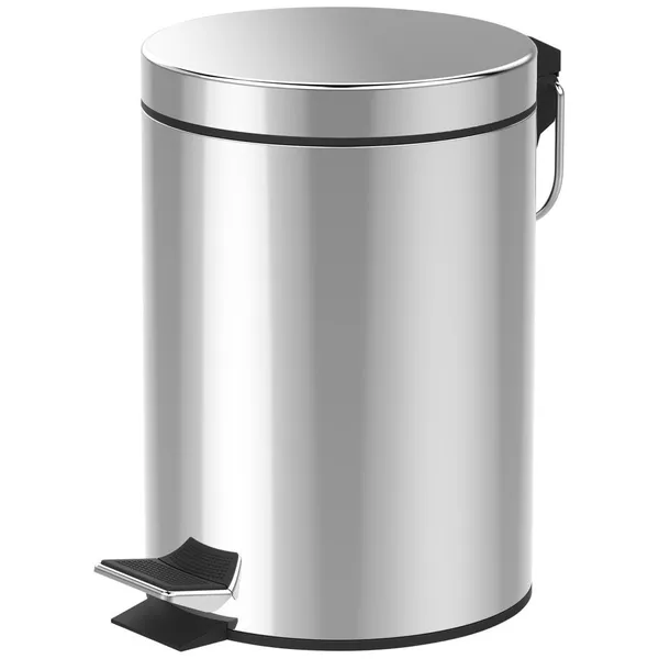 Home Comfort Κάδος Μπάνιου Στρογγυλός Μεταλλικός 5lt