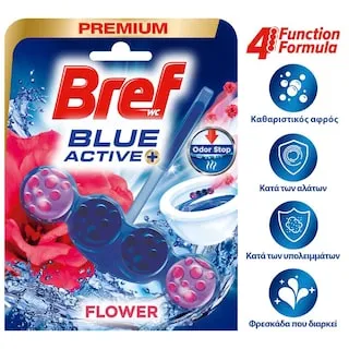 Bref WC Blue Activ Floral Μπλοκ Τουαλέτας 50g