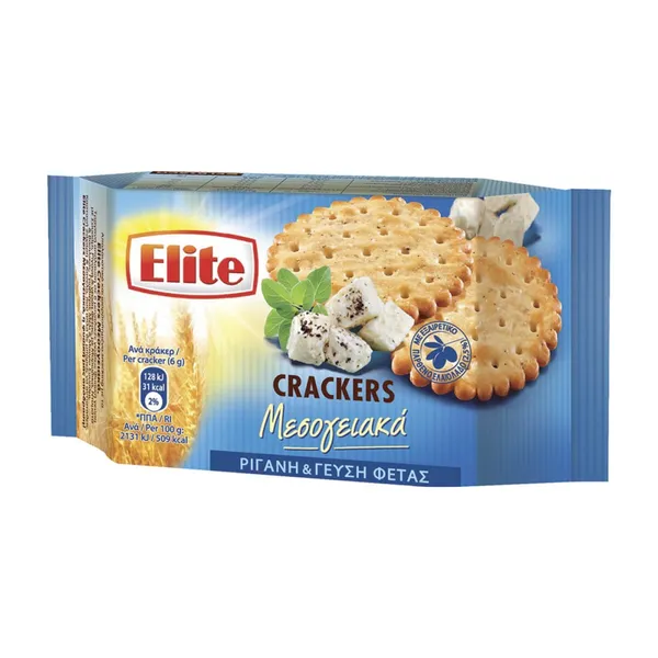 CRACKERS ΜΕΣΟΓΕΙΑΚΑ Ρίγανη και Γεύση Φέτας, Σπανάκι και Άνηθος, Φυσική Γεύση με Σουσάμι