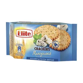 CRACKERS ΜΕΣΟΓΕΙΑΚΑ Ρίγανη και Γεύση Φέτας, Σπανάκι και Άνηθος, Φυσική Γεύση με Σουσάμι