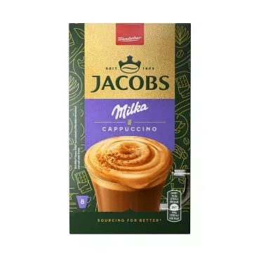 JACOBS CAPPUCCINO MILKA ΣΤΙΓΜΙΑΙΟ ΡΟΦΗΜΑ 8ΤΜΧ, 126,4ΓΡ
