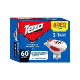 TEZA ηλεκτρική συσκευή με 1 υγρό ανταλλακτικό κατά των κουνουπιών