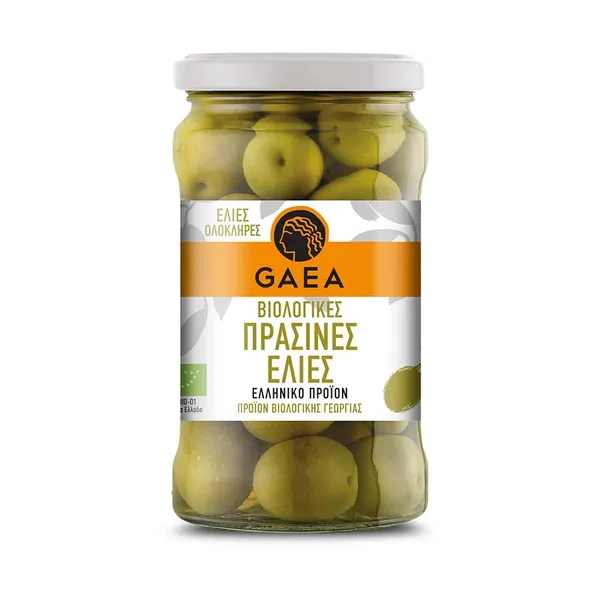 Gaea Βιολογικές Ελιές Πράσινες 300γρ.