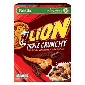 Nestle LION® Triple Crunchy Δημητριακά Πρωινού Ολικής Άλεσης 300g