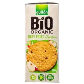 GULLON Μπισκότα Digestive Bio Βρώμη & Φρούτα 270g