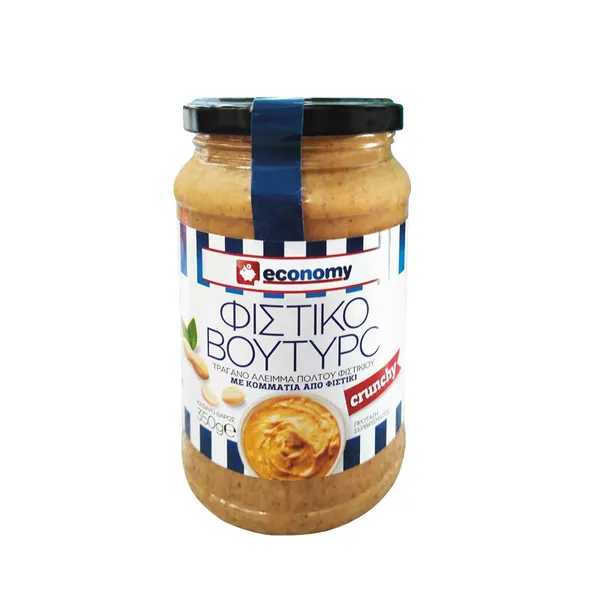 ECONOMY Φιστικοβούτυρο Crunchy 350gr