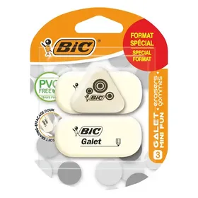 Bic Eraser Galet Μίνι Fun Γόμες 3τεμ.