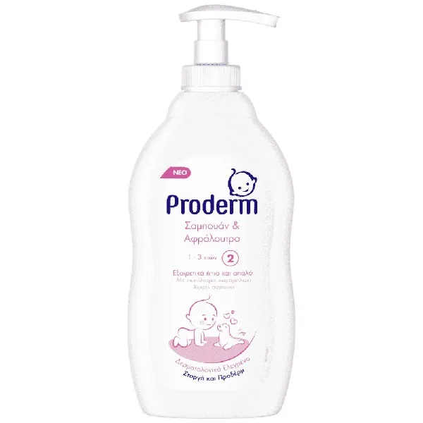 PRODERM σαμπουάν & αφρόλουτρο 1-3 ετών 400ml