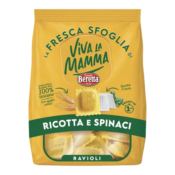 LA FRESCA SFOGLIA RAVIOLI RICOTTA E SPINACI