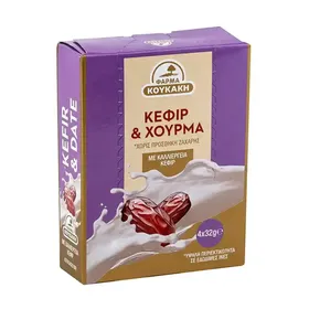 Φάρμα Κουκάκη Μπάρες Με Κεφίρ & Χουρμά Χωρίς Ζάχαρη 4x32γρ.