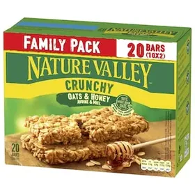 NATURE VALLEY Μπάρες Δημητριακών Crunchy Βρώμη Μέλι 10x42g