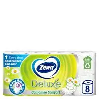 Χαρτί Υγείας 3φύλλο Deluxe Camomile Zewa (8 τεμ*91g)