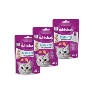 Whiskas Dentabites Τροφή Για Γάτες Με Κοτόπουλο 40gr