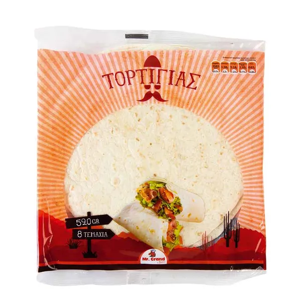 MrGrand Τορτίγιες Wraps 8τεμ. 520γρ.