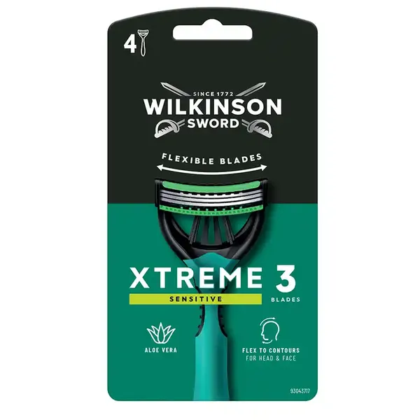 Wilkinson Xtreme Comfort Ξυραφάκι Sensitive 3Λεπίδων 4τεμ.