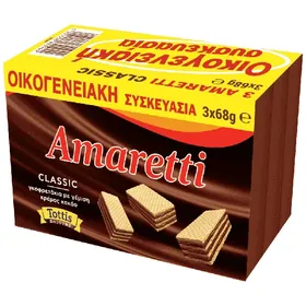 γκοφρέτα κακάο ή φουντούκι 3x68γρ.