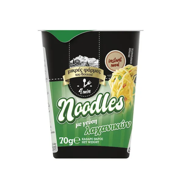 NOODLES στιγμής κοτόπουλο ή βοδινό ή λαχανικά pot 70γρ.