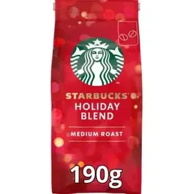 Starbucks® Holiday Blend Καβουρδισμένοι κόκκοι καφέ 100% Arabica 190g