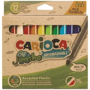 Carioca Jumbo Ecofamily Μαρκαδόροι 12 τεμ.