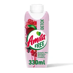 Amita Free Detox Φρουτοποτό 330ml.