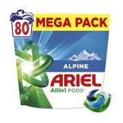 ARIEL Allin1 Pods Απορρυπαντικό Πλυντηρίου Ρούχων Alpine 80 κάψουλες
