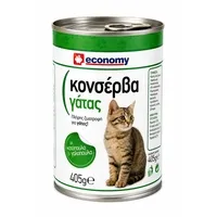 ECONOMY Υγρή Γατοτροφή με Κοτόπουλο & Γαλοπούλα 405gr