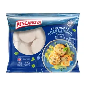 PESCANOVA ρολό φιλέτου μπακαλιάρου 480g