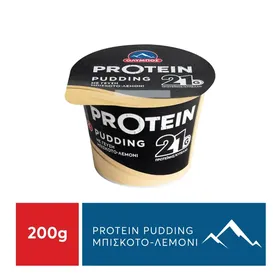 Protein pudding ΟΛΥΜΠΟΣ με μπισκότο λεμόνι 200gr