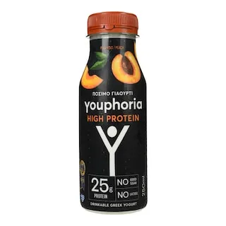 YOUPHORIA Ρόφημα Γιαουρτιού High Protein Ροδάκινο 250ml