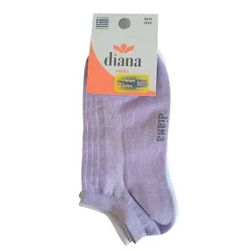 Diana Σοσόνια Γυναικεία Μονόχρωμα Λιλά Άσπρα One Size 2τεμ.