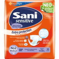 Sani Sensitive Πάνες Ακράτειας No2 Medium 15τεμ.