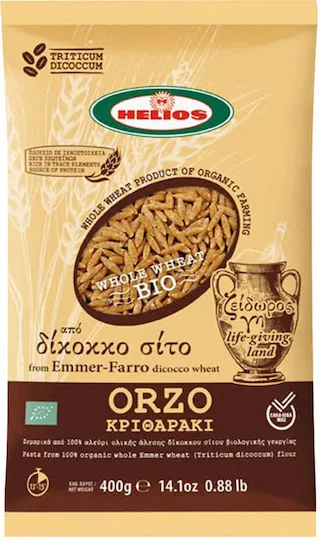 ΗΛΙΟΣ Κριθαράκι Δίκοκκο Ολικής 400 GR