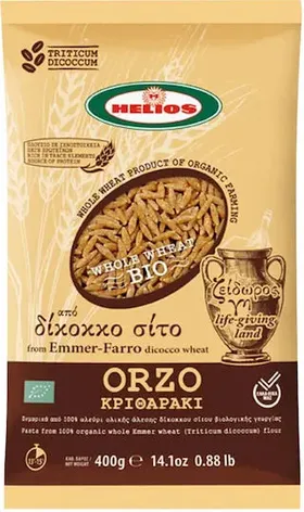 ΗΛΙΟΣ Κριθαράκι Δίκοκκο Ολικής 400 GR