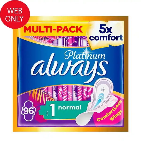 Always Ultra Platinum Σερβιέτες Normal Plus (Μέγεθος 1) 96τεμ.