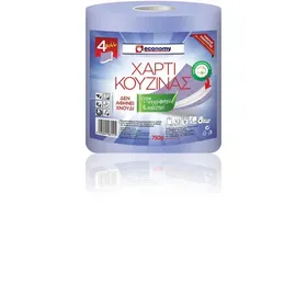 ECONOMY Χαρτί Κουζίνας Μπλε 4 Φύλλων 750gr