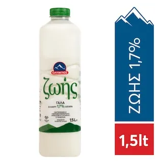 ΟΛΥΜΠΟΣ Γάλα Ζωής Παστεριωμένο Ελαφρύ 1.5lt